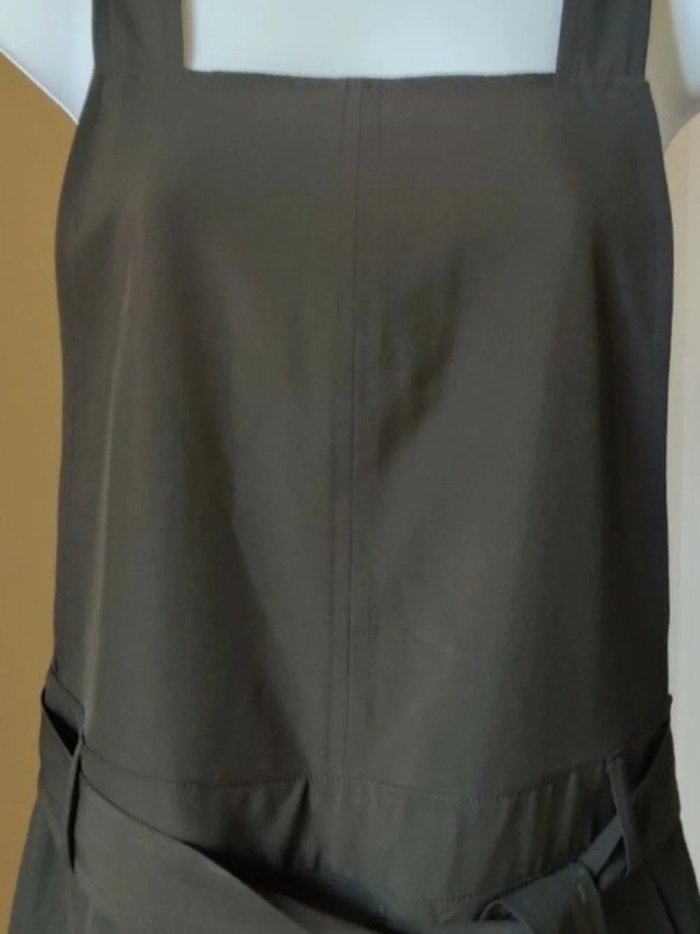 Prologue Olive Tie-Waist Cropped Jumpsuit - Picture 4 of 7